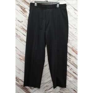 BOSS Hugo Boss Pants Men's 34X31 Black Pasolini Wool Flat Front Dress